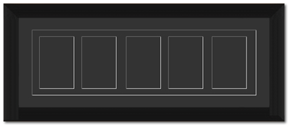example of Alphabet Photography black frame - with a black matt. 