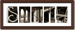 Alphabet Photography Framed Word Smith